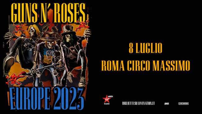 guns n'roses roma 8 luglio 2023
