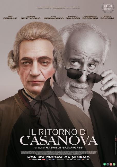 Toni Servillo e Fabrizio Bentivoglio nel nuovo film di Salvatores “Il ritorno di Casanova”