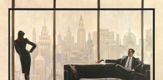 Le atmosfere suggestive tra musica e romanticismo nel Realismo Americano di Brent Lynch pensive new york