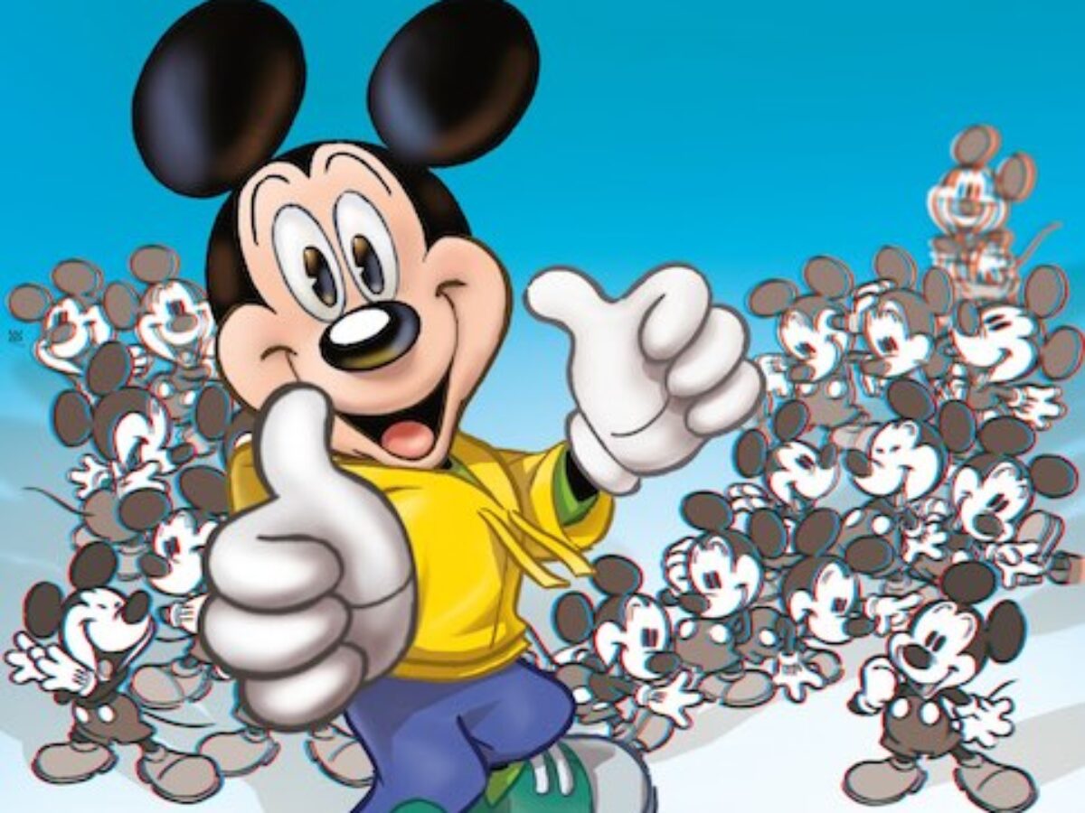 SC4222 Ritaglio In Cartone Di Topolino Con Pollice Su – Sagoma Grandezza Naturale Per Feste E Compleanni Bambini