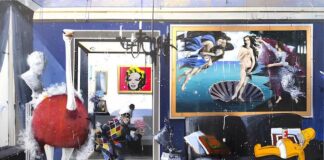 Opere d’arte del passato e ambientazioni fuori contesto nel Surrealismo Pop di Angelo Accardi i'm just taking a nap