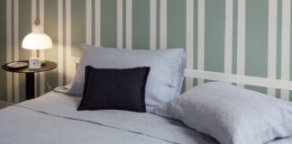 Collezione di accessori tessili in lino di Lanerossi santorini lanerossi lino