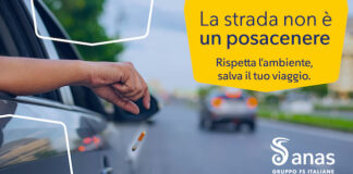 “La strada non è un posacenere”, la campagna Anas la strada non é un posacenere