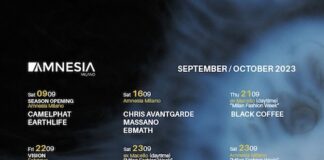 Amnesia Milano: gli appuntamenti di settembre e ottobre 2023 amnesia milano set-ott 2023