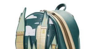 Il magico mondo di Hogwarts con nuove borse, zaini e accessori golden hogwarts castle mini backpack side