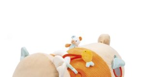 Nuova linea di giochi soft Baby Smile per il Natale 2023 baby smile cavalcabile orsetto