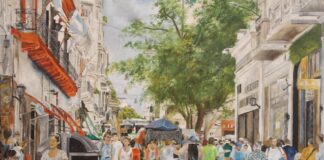 Tra Naif e Realismo l’affascinato viaggio nel mondo di Mike Ferrell, osservando la moltitudine e notando le individualità calle defensa buenos aires