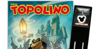 La luce da lettura e il block-notes arcobaleno, i gadget su Topolino topolino 3556 luce da lettura