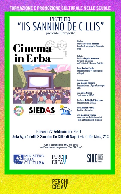 Locandina Cinema in Erba