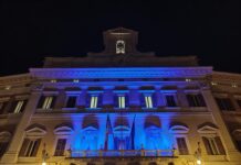 Giornata nazionale delle vittime civili delle guerre e dei conflitti nel mondo, Montecitorio si illumina di blu