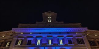Giornata nazionale delle vittime civili delle guerre e dei conflitti nel mondo, Montecitorio si illumina di blu