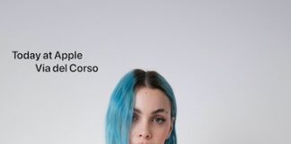 Rosa Villain live performance allo store Apple via del Corso a Roma rose villain roma 21 marzo 2024