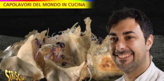 Claudio Farinelli presenta a Striscia la Notizia la ricetta dei “Gyoza”