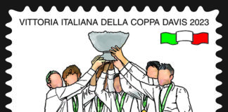 Emesso dal Ministero del Made in Italy un francobollo dedicato alla vittoria italiana della Coppa Davis 2023