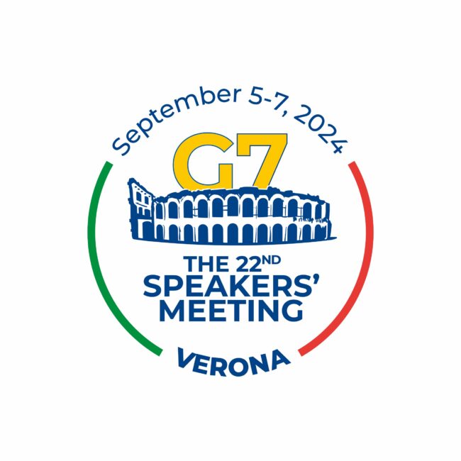 G7 Parlamenti, online il logo di Verona 2024. Fontana: “Città al centro del dibattito sul futuro”