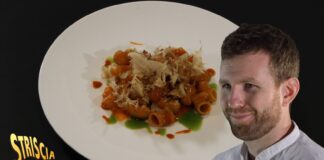 A “Striscia la notizia” ci sono le conchiglie con calamari e lumachine in porchetta
