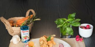 Mazzancolle in pastella di Arostina con verdure primaverili: la ricetta mazzancolle in pastella di arostina bauer