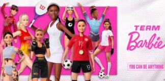 Barbie Sports, nuove bambole dedicate ad atlete di fama mondiale team barbie