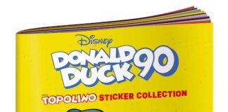 Topolino Sticker Collection Donald Duck 90 con 100 figurine donald duck 90