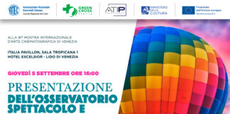 Nasce l’Osservatorio Spettacolo e Ambiente, presentazione il 5 settembre nell’Italian Pavilion al Lido