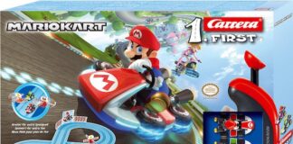 Carrera FIRST, la collezione di piste con auto radiocomandate mario kart