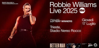 Robbie Williams in concerto a Trieste il 17 luglio 2025 robbie williams concerto trieste 2025