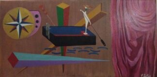 L’Astrattismo Lirico di Franco Pintus, tra figure musicalmente sospese ed elementi geometrici in improbabile equilibrio venezia 3022