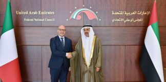 Ad Abu Dhabi incontro presidenti Fontana e Saqr Ghobash. Medio Oriente e Siria al centro, convergenza su pace e stabilità