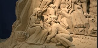 Tradizionale presepe di sabbia a Lignano Sabbiadoro 2024 presepe lignano sabbiadoro 2024
