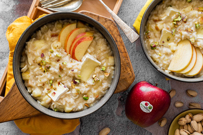 risotto mele braeburn bio brie