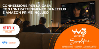 WindTre ritorna in tv con l’offerta “Super Fibra e Netflix piano Standard con pubblicità”