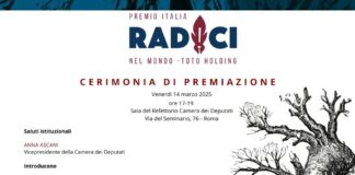 “Premio Italia Radici – Nel mondo toto holding” venerdì 14 marzo