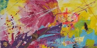 Parole sussurrate ed esplosione emozionale di colori nell’Arte Informale di Jutta Wenth many