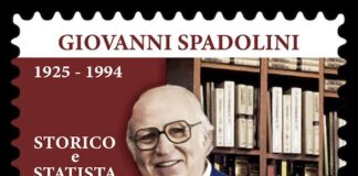 Francobollo commemorativo di Giovanni Spadolini francobollo giovanni spadolini