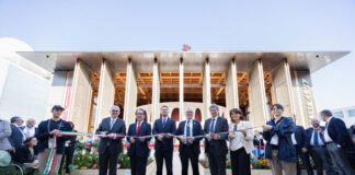 La missione del Ministro Lollobrigida a Expo 2025 Osaka taglio nastro expo osaka