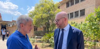 Presidente Fontana visita il carcere di Rebibbia: “Grato alla polizia penitenziaria”. E incontra Alemanno