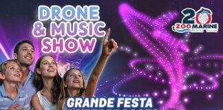 Ferragosto a Zoomarine: 250 droni per il “Drone & Music Show” drone music show 2025