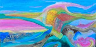 L’Astrazione si tuffa nell’Espressionismo tendendo la mano al Cubismo Orfico nelle opere di Kari Veastad landscape in motion