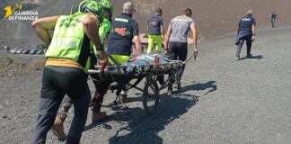 Etna: Guardia di Finanza soccorre due turisti in difficoltà soccorso a turisti
