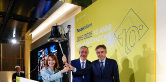 Poste Italiane festeggia i dieci anni dalla sua quotazione in Borsa