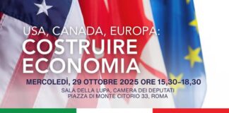 “Usa, Canada, Europa: costruire economia”, convegno a Montecitorio mercoledì 29 ottobre