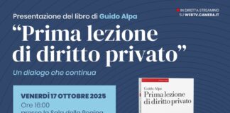 “Prima lezione di diritto privato – Un dialogo che continua”, presentazione del libro di Guido Alpa