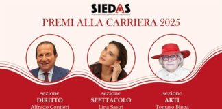 Premi alla Carriera SIEDAS 2025: Contieri, Binga e Sastri protagonisti Premi alla carriera SIEDAS Ph Lina Sastri: Carlo Bellincampi. Ph Tomaso Binga: Andrea Chemelli.