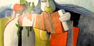 Riferimenti al gruppo Novecento e influenze cubiste nell’Espressionismo di Claudio Diotallevi il suonatore jones