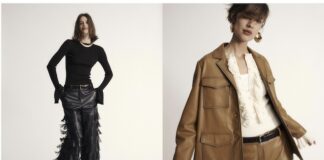 Luisa Spagnoli AI 2025: pelle, frange e eleganza sartoriale luisa spagnoli pelle