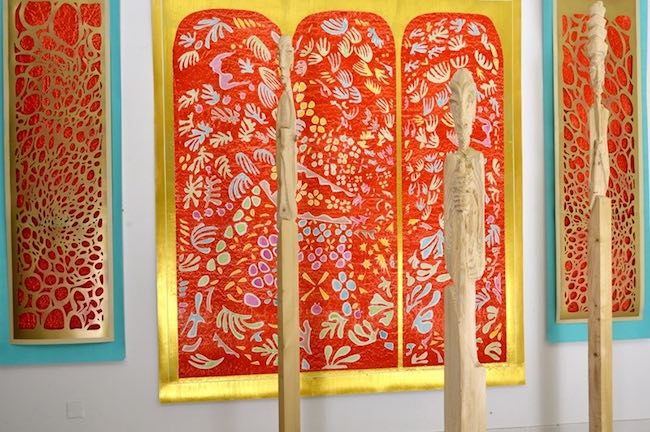 sculture totem e tele libere 4