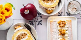 Rotolo alle mele Val Venosta: il dolce soffice che profuma d’autunno rotolo ripieno di mele speziate