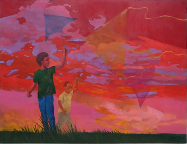 through the combing grass