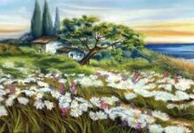 La melodia poetica degli acquerelli di Emanuela Grassi, in equilibrio tra osservazione e interiorizzazione a casa