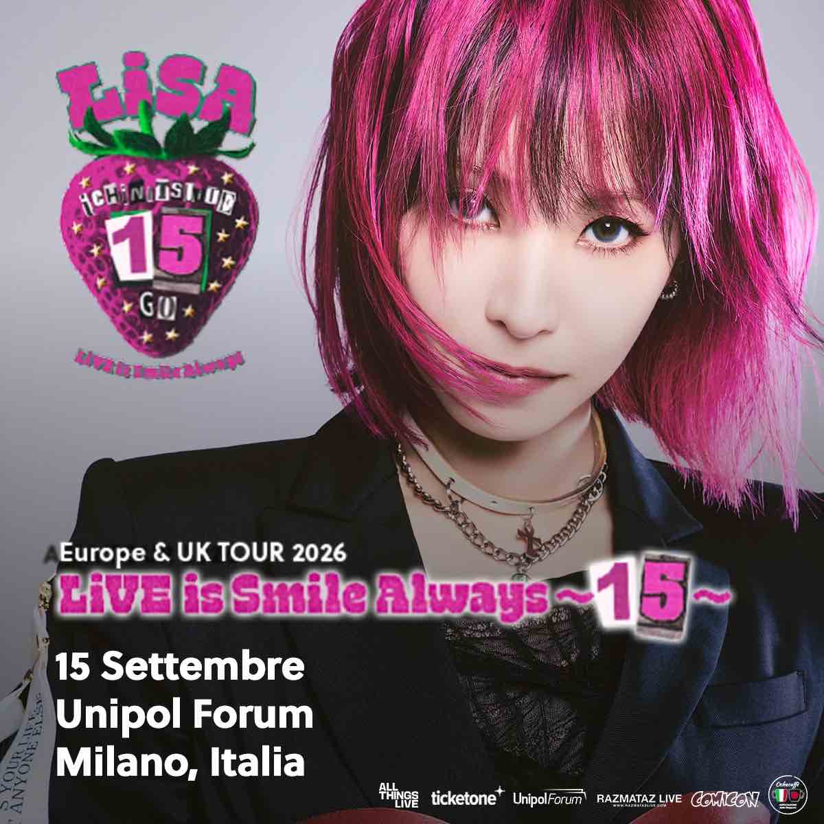 LiSA arriva in Italia: unica data a Milano il 15 settembre 2026 lisa tour 2026